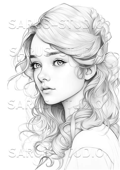 Premium Coloring Page Grayscale Coloring Page Printable Etsy Artofit