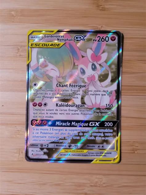 CARTE POKÉMON Gardevoir Nymphali GX Escouade 205 214 Alliance