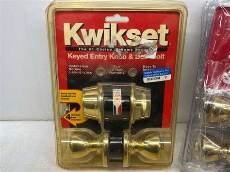 2 Kwikset Door Knob Sets Albrecht Auction Service