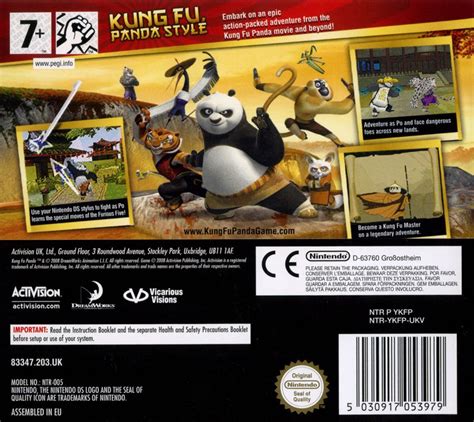 Kung Fu Panda 2008 Nintendo DS Box Cover Art MobyGames