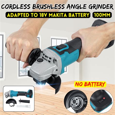 New 800W 18V Cordless Brushless Angle Grinder For Makita DGA504Z 18V