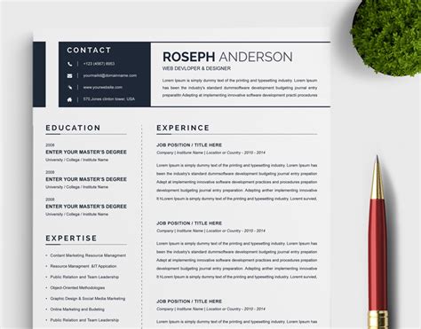 Anderson Resume Template 84142 Templatemonster