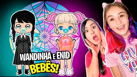 CRIAMOS a WANDINHA e a ENID BEBÊS no Chibbi Dolls Filha Também Joga