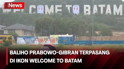 Langgar Aturan Baliho Prabowo Gibran Terpasang Di Ikon Welcome To