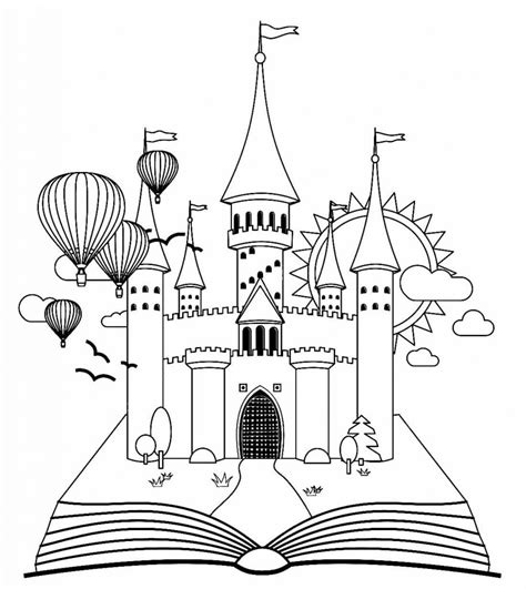 Desenhos Para Colorir De Castelo Como Fazer Em Casa