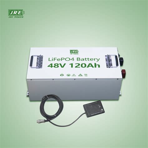 Jre 48v 120ah Ip65 Deep Cycle Bms Rechargeable Golf Cart Lfp Batteries Lithium Li Ion Batteries