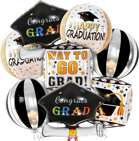 Amazon Katchon Black Graduation Cap Balloon Inch Pack Of