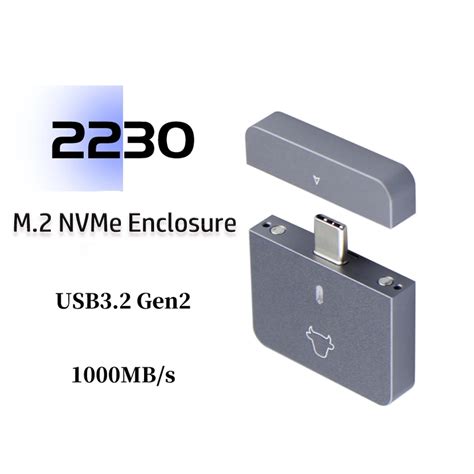 M Nvme Sarung Ssd Usb Adaptor C Gbps Usb Gen Kotak Casing