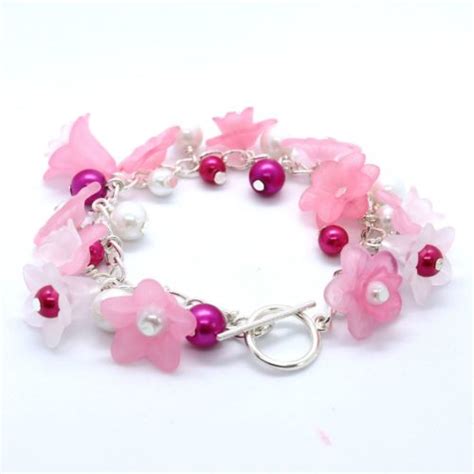 Lucite Flower Bracelet Kit Kits Riverside Beads