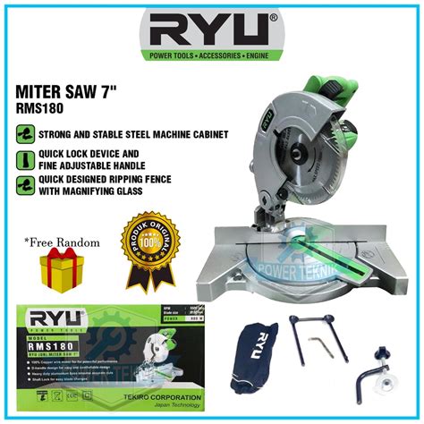 Jual Mesin Potong Aluminium Inch Ryu Rms Miter Saw Mesin Gergaji