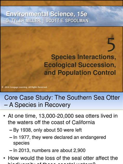 Species Interactions Ecological Succession And Population Control