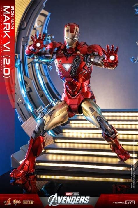 Hot Toys The Avengers Iron Man Mark VI Ver 2 1 6 Figure MMS687D52 Sugo Toys Action Figures