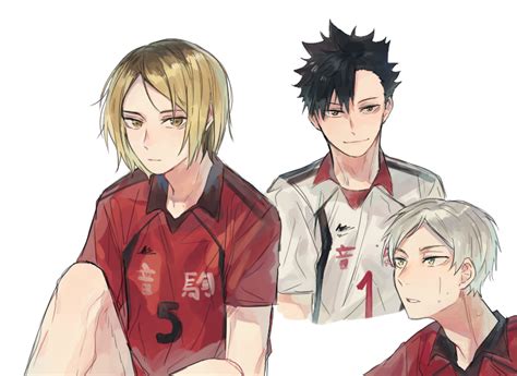 Kuroo Tetsurou Kozume Kenma And Haiba Lev Haikyuu Drawn By Matchi