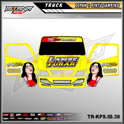 Jual Stiker Decal Kab Depan Pintu Samping Truck Sticker Variasi KAB