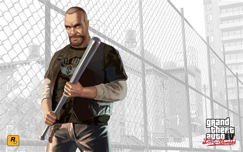 Billy Grey Gta 4 Lost And Damned Biker Man Baseball Bat Hd