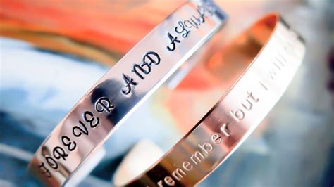 Stamped Metal Bracelet Custom Hand Stamped Bracelet Etsy