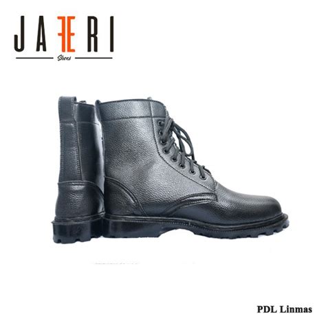 Jual Sepatu PDL Linmas Bahan Kulit Sapi Asli Merk Jaferi Bisa Untuk