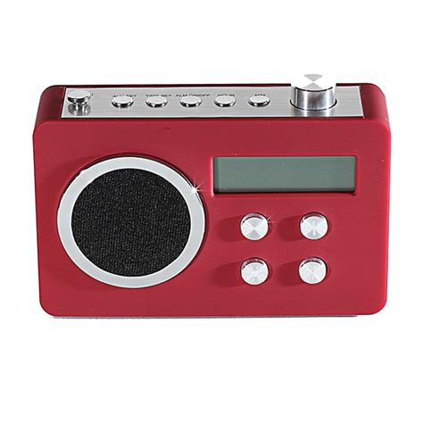 Radio Fm Num Rique Retro Design Rouge Maison Fut E