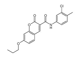 CAS 7047 59 8 N 3 Chloro 4 Methylphenyl 2 Oxo 7 Propoxychromene 3