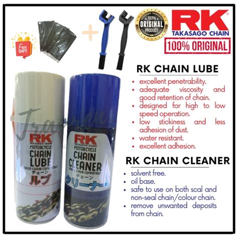 RK TAKASAGO CHAIN LUBE CLEANER 100ML MINYAK RANTAI OIL SPRAY SPROCKET