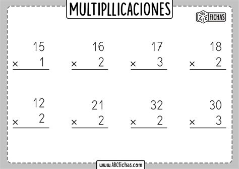 Multiplicacion De Dos Cifras