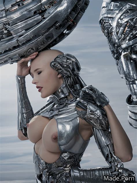 Porn Image Of Platinum Titanium Silver Woman Alien Planet Metal Created By AI