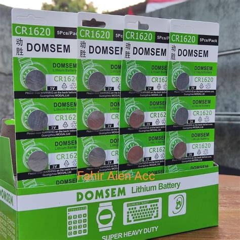 Jual DOMSEM CR1620 BATERAI BATRE BATTERY KANCING CR 1620 JAM TANGAN DLL