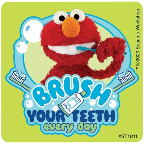 25 Elmo Teeth Brushing Healthy Habits Stickers 2.5 X - Etsy