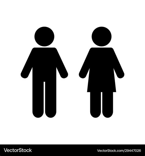 Man Woman Icon Gender Royalty Free Vector Image