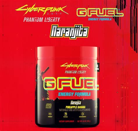 G FUEL Cyberpunk 2077 Naranjita Energetický nápoj z USA Brainfuel cz