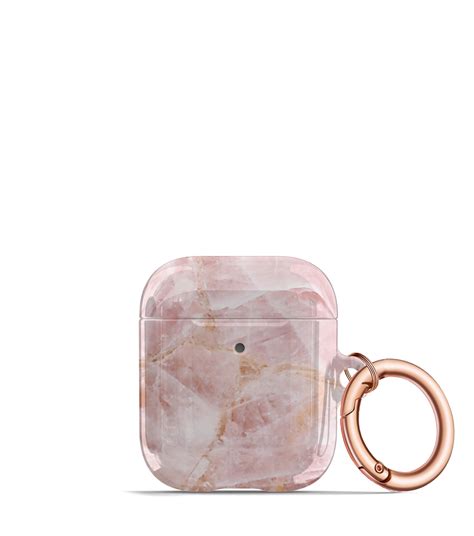 Rose Quartz Airpod Case Pink Marbled Airpods Pro Hard Cover Etsy