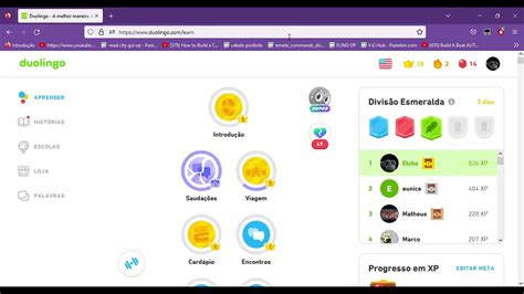 Fiquei Em Lugar No Duolingo Youtube