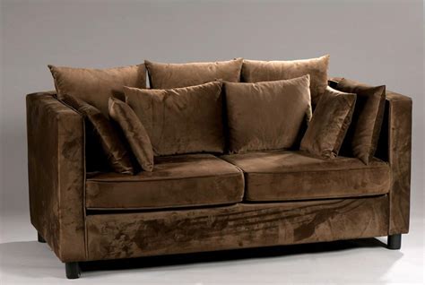 Brown Velvet Sofa Set Baci Living Room