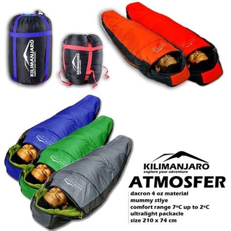 Jual Sb Dacron Sleeping Bag Mummy Atmosfer Kilimanjaro Sb Mummy