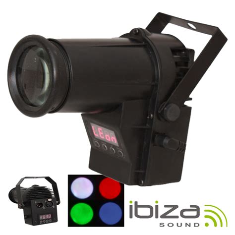 Projetor Luz C Led Rgbw W Spot Dmx Mic Ibiza Ledistronica Lda