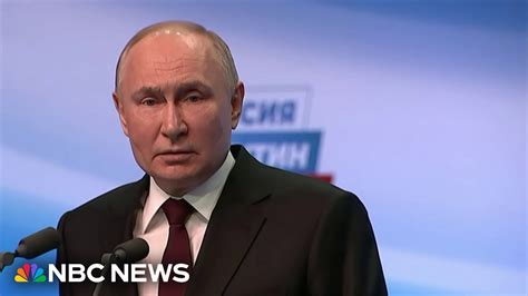 Putin Speaks After Winning Fifth Term Youtube