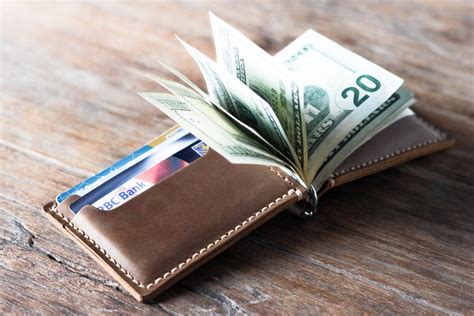 Money Clip Wallet Leather Money Clip Wallet Mens Leather