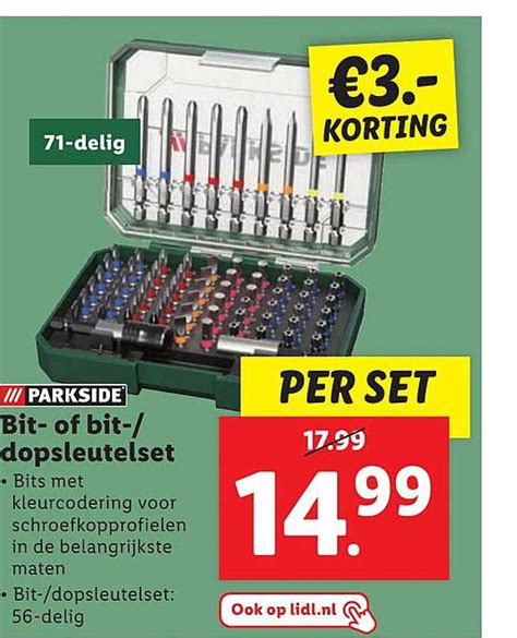 Parkside Bit Of Bit Dopsleutelset Aanbieding Bij Lidl 1Folders Nl