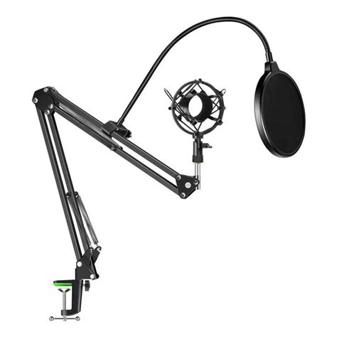 KIT BRAÇO ARTICULADO POP FILTER SHOCK MOUNT ARANHA SMART