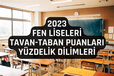 Fen Liseleri Taban Puanları ve Yüzdelik Dilimleri 2023 Eğitim Pusulam