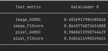 PatchCore results are much worth than reported