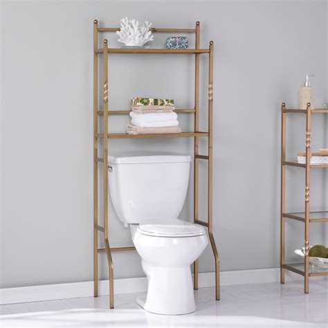 Gold Metal Bathroom Shelf Semis Online