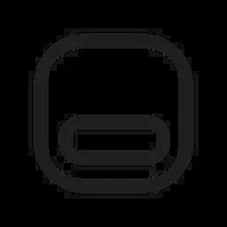 bottom icon   rounded style