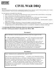 Civil War Dbq Pdf Ap Ush Civil War Dbq Directions The Following