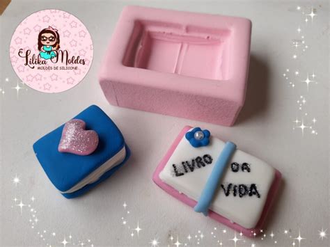 Molde Mini Livro Lilika Moldes De Silicone