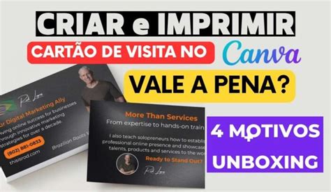 Criar E Imprimir Cart O De Visita No Canva Vale A Pena