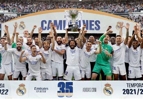 Real Madrid Capture 35th Laliga Title 365scores