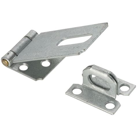 S Parker Hardware 11206 6 Zinc Plated Fixed Staple Safety Hasp