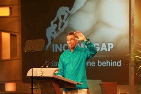 Prime Minister Lee Hsien Loong Delivering National Day Rally