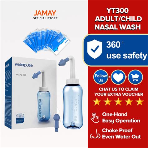 Jual JAMAY Nasal Spray Neti Pot Waterpulse Nasal Wash Cleaner Spray